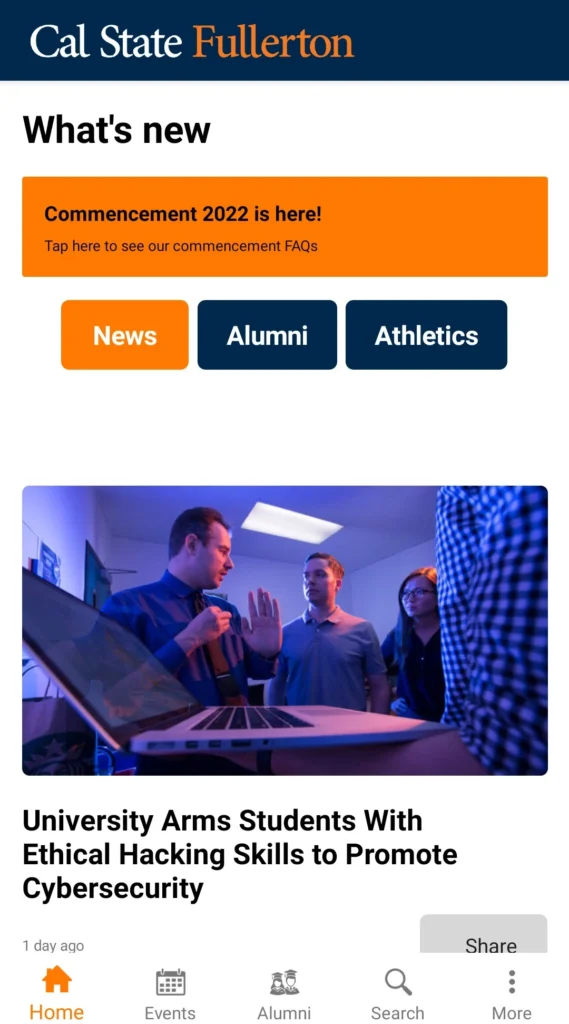 CSUF Student Portal Iphone