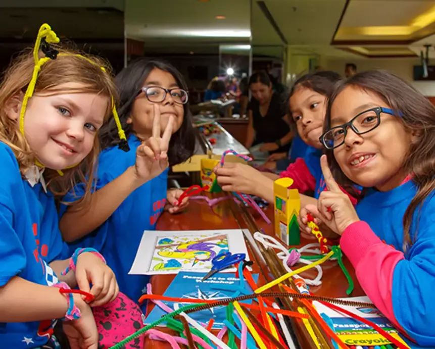 Happy students at Chicago Public School