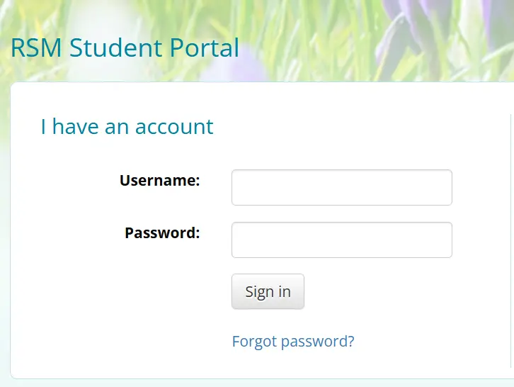 RSM Student Portal Login