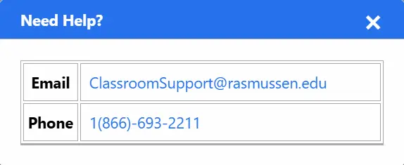 Rasmussen Portal Help