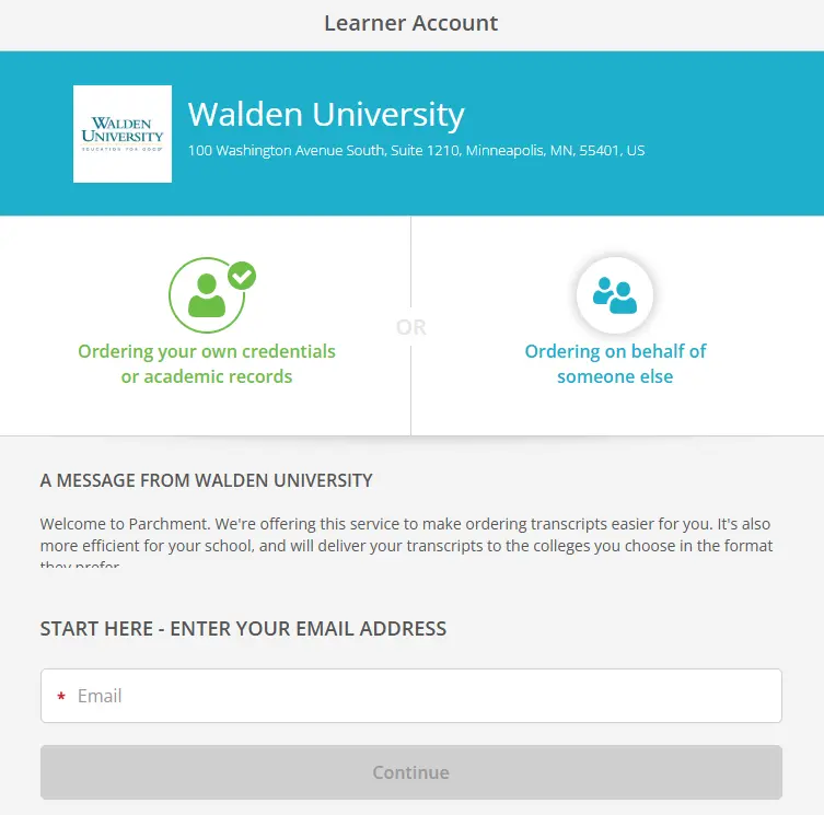 Transcripts and Accreditation at Walden University