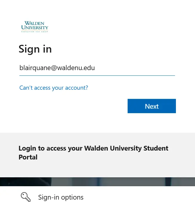 Walden University Studen Portal Login